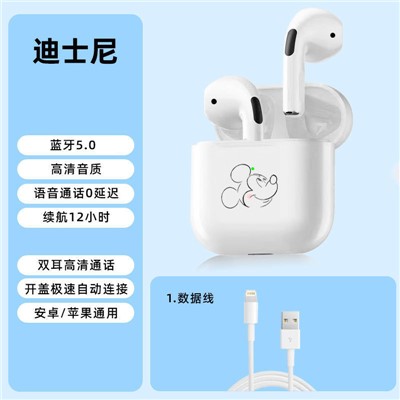 迪士尼無線藍牙入耳式耳機卡通迷你可愛風(fēng)